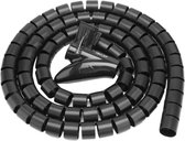 Ninzer Flexibele Spiraalband - Kabelspiraal - Kabel Beschermer - Kabelslang 28mm - Organiseer en bescherm je kabels - 2 meter
