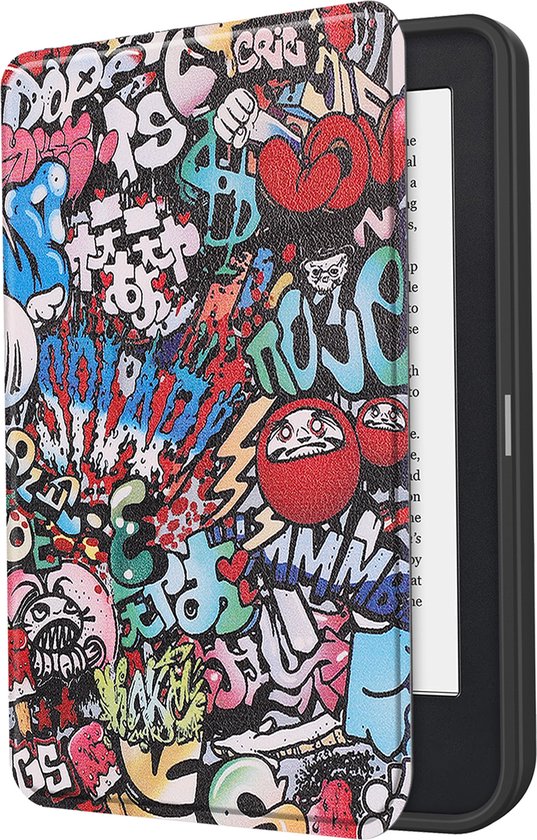 Hoesje Geschikt voor Kobo Clara 2E Hoesje Luxe Bescherm Case - Hoes Geschikt voor Kobo Clara 2E Hoes Book Cover - Graffity van CaseLuxury — afbeelding 3
