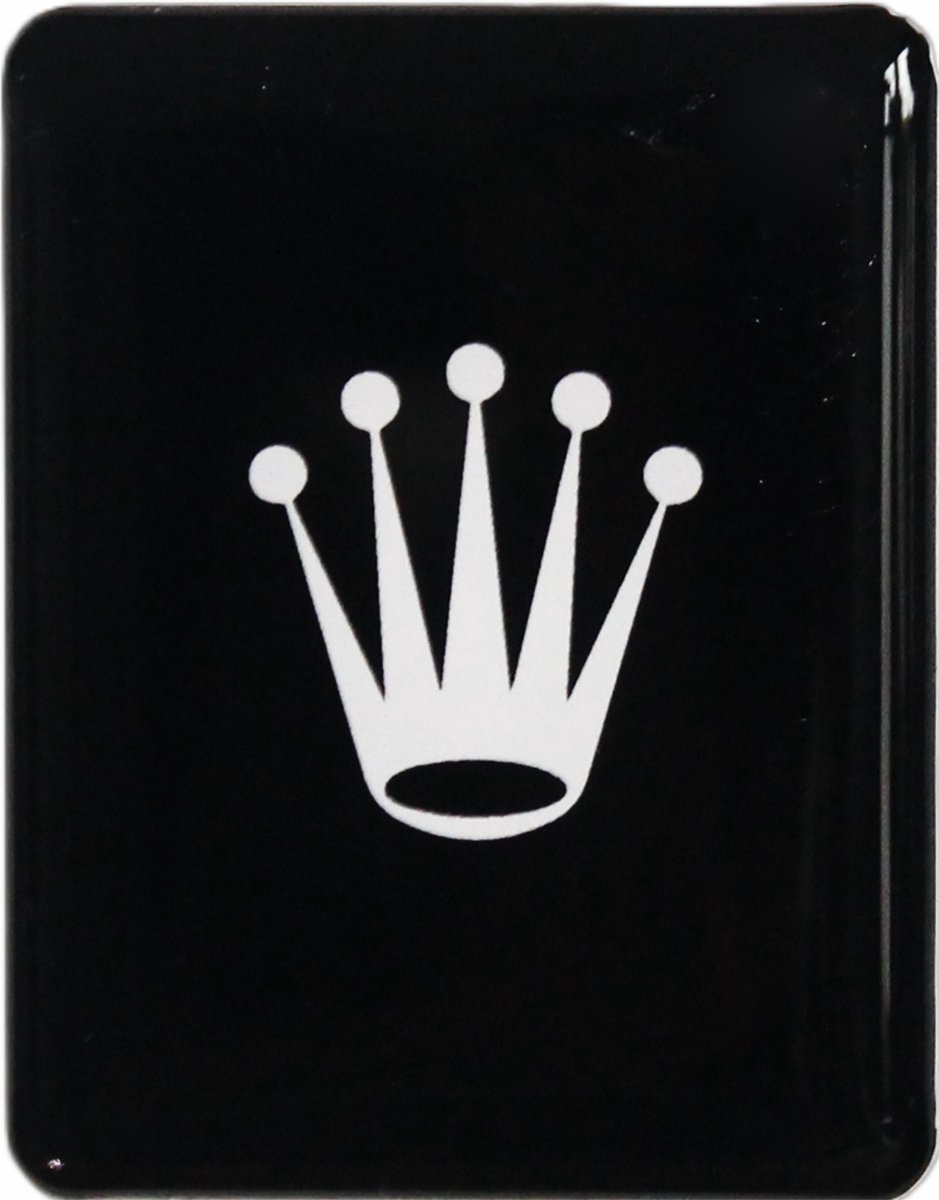 VESPA LOGO ZWART/ WITTE KROON (ROLEX) STICKER