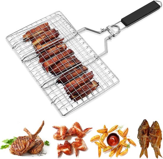 GFTIME 41.5 x 47cm Edelstahl Grillrost für Burnhard FRED Jr Gasgrill, 2