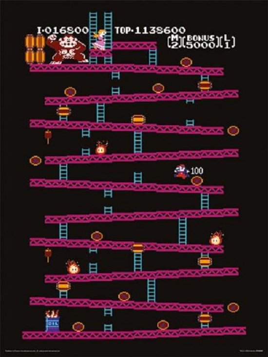 Donkey Kong NES Art Print 30x40cm | Poster