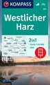 KOMPASS WK 451 Wandelkaart Westlicher Harz 1:50.000