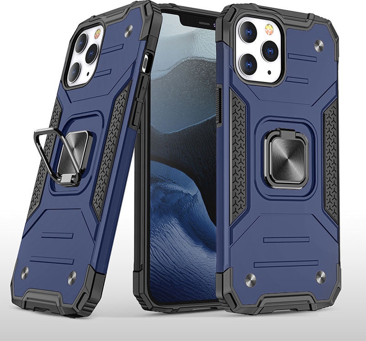 MCM iPhone 12 Mini (5,4 inch) Armor hoesje - Blauw