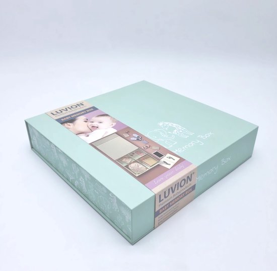 LUVION® Baby Memory Box - Herinneringsdoos - Baby Geschenkset - Kraamcadeau - Babyshower – 23 delig Cadeau - Jongen - Meisje