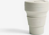 Stojo - Pocket Cup - Koffie / Theebeker - 355 ml - Herbruikbaar - Opvouwbaar - Oat