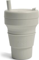 Stojo - Biggie Cup - Koffie / Theebeker - 470 ml - Herbruikbaar - Opvouwbaar - Oat