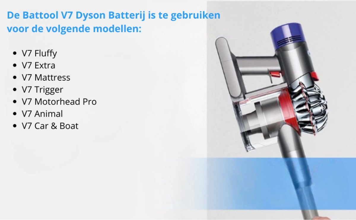 6000mAh Batterie Dyson V7, BuTure Batterie pour Dyson V7 SV11