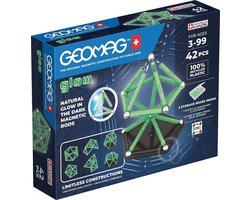 Geomag Classic Glow Recycled - Gloeiende Magnetische Bouwset - 42-delig - Vanaf 3 jaar