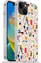 Geschikt voorApple Iphone 14 Plus - Soft case hoesje - Patronen - Abstract - Kunst - Siliconen Telefoonhoesje