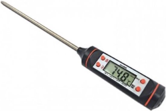 Knaak Digitale Keuken Thermometer - van -50° tot 300° - BBQ - Zwart - Knaak