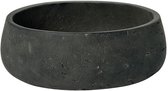 Pottery Pots Schaal-Plantenbak Eileen Black Washed-Grijs-Zwart D 24 cm H 9 cm