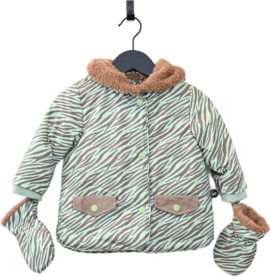 Ducksday - veste d'hiver pour bébé - imperméable - mitaines amovibles - bambin - unisexe - Okapi - taille 68
