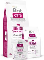 Brit Care - Hondenvoer - Junior - Grote Rassen vanaf 3 maanden - Lam - Rijst - Hypoallergeen - 3KG - 1ST