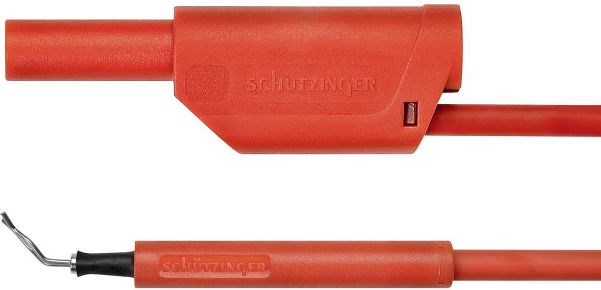 Schützinger AL 8321 / ZPK / 1 / 100 / RT Adapterkabel [Stekker 4 mm - Testpunt] Rood 1 stuk(s)