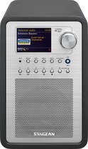 Sangean DDR-60BT Radio Digital (Dab , Radio FM, Entrada Auxiliar, RDS, Conector de Altavoces), Color Negro Mate