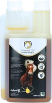 Excellente huile de lin - Soutien du système digestif et de la fonction intestinale du cheval - Convient aux chevaux - 500 ml