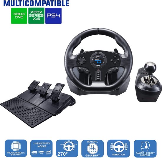 Subsonic Superdrive GS850-X - Race Stuur - Game Stuur geschikt voor Xbox One, Xbox Serie X/S & PS4 van Subsonic — afbeelding 2