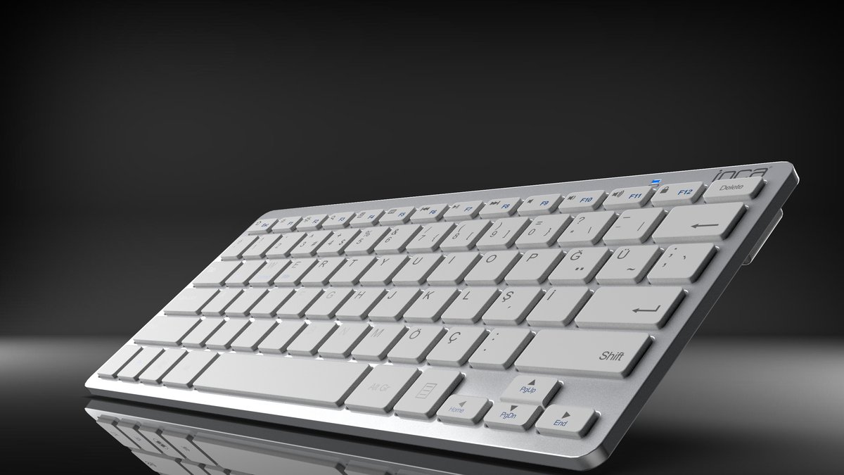BasicTeQ: IBK-569BT QWERTY toetsenbord, Draadloos Bluetooth - Toetsenbord Voor Smart TV / Tablet / (Windows) PC / Apple Mac - iPad - Samsung - iPhone - Macbook - iMac / Android — cadeau in Gadgets - foto 2