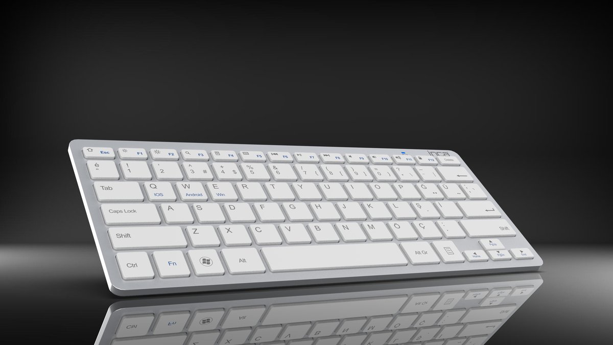 BasicTeQ: IBK-569BT QWERTY toetsenbord, Draadloos Bluetooth - Toetsenbord Voor Smart TV / Tablet / (Windows) PC / Apple Mac - iPad - Samsung - iPhone - Macbook - iMac / Android — cadeau in Gadgets - foto 7