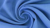Texturé / Burlington Stof Uni - Jeans Blauw 6 - 1 Meter