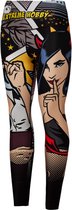 Extreme Hobby - Comics Color - Leggings - Noir, Wit, Rose - Taille S