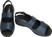 Solidus -Dames - blauw donker - sandalen - maat 40.5