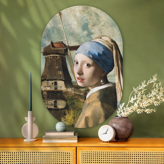 Miroir Mural Islamique ARTLOGE – 60x60 Cm – Verre Et MDF – Motif Mosquée – Art Moderne