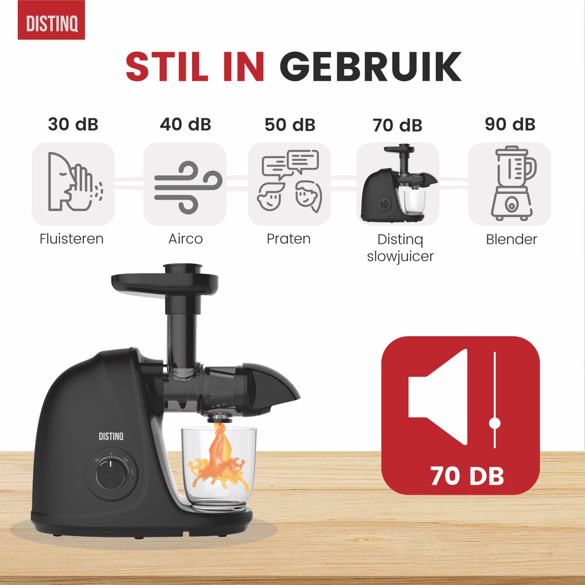 DistinQ Slowjuicer met Pulpcontainer thumbnail 6