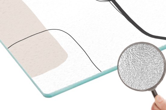 Planche à Verres - 39x28 - Abstrait - Pastel - Minimalisme - Planches à découper en Glas