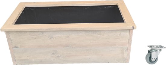Prosperplast DRL400P-S433 Bloembak, balkonbak, rotan-look, inclusief onderzetter, antraciet, 40