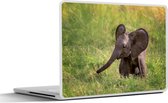Laptop sticker - 13.3 inch - Olifant - Baby - Kalf - 31x22,5cm - Laptopstickers - Laptop skin - Cover