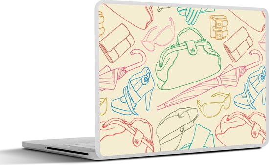 Laptop sticker - 12.3 inch - Pastel - Tas - Kleren - Patronen
