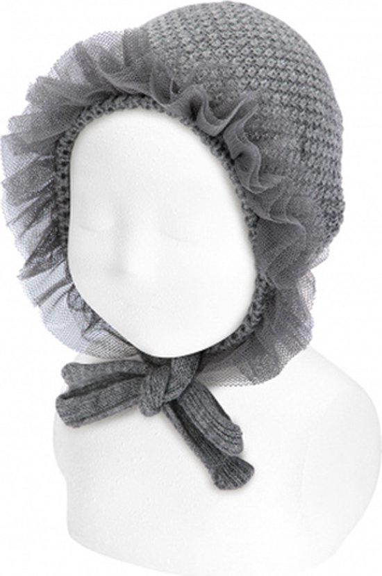 Cóndor Baby Bonnet Muts | 50.509.011 | Antraciet Grijs | 12-24 mnd | Maat 2