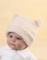 Teddy winter muts baby - Creme- Winter beanie - extra dik -teddystof - koud - 6-18 maanden - gender neutraal