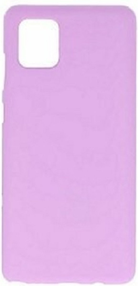 Samsung Note 10 Lite Siliconen Hoesje Pastelkleur Paars