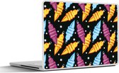 Laptop sticker - 10.1 inch - Kerst - Patronen - Lamp - 25x18cm - Laptopstickers - Laptop skin - Cover