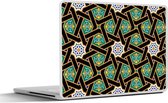 Laptop sticker - 17.3 inch - Oriëntaal - Patroon - Arabisch - Sterren - 40x30cm - Laptopstickers - Laptop skin - Cover