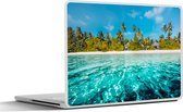 Laptop sticker - 17.3 inch - Strand - Palmbomen - Zee - 40x30cm - Laptopstickers - Laptop skin - Cover