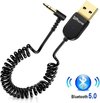 DrPhone BC20 Pro - Plug & Play - Bluetooth 5.0 Ontvanger voor Auto / Stereo - Draadloze Adapter 3.5Mm Jack Aux - met Microfoon - HiFi Bluetooth Audio Receiver - Automatisch Verbinden