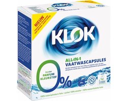 Klok Vaatwascapsules All In One - 6 x 26 stuks - Voordeelverpakking