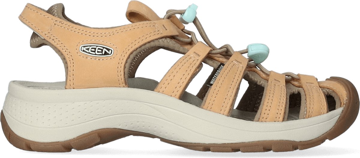 Keen Astoria West Leather Dames Wandelsandalen Doe/ Glass Leer K1026151 Beige