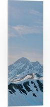 WallClassics - PVC Schuimplaat- Kronkelende Sneeuwbergen - 30x90 cm Foto op PVC Schuimplaat