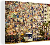 Paysage urbain d'Izmir dans la Turquie européenne Toile 80x60 cm - Tirage photo sur toile (Décoration murale salon / chambre)