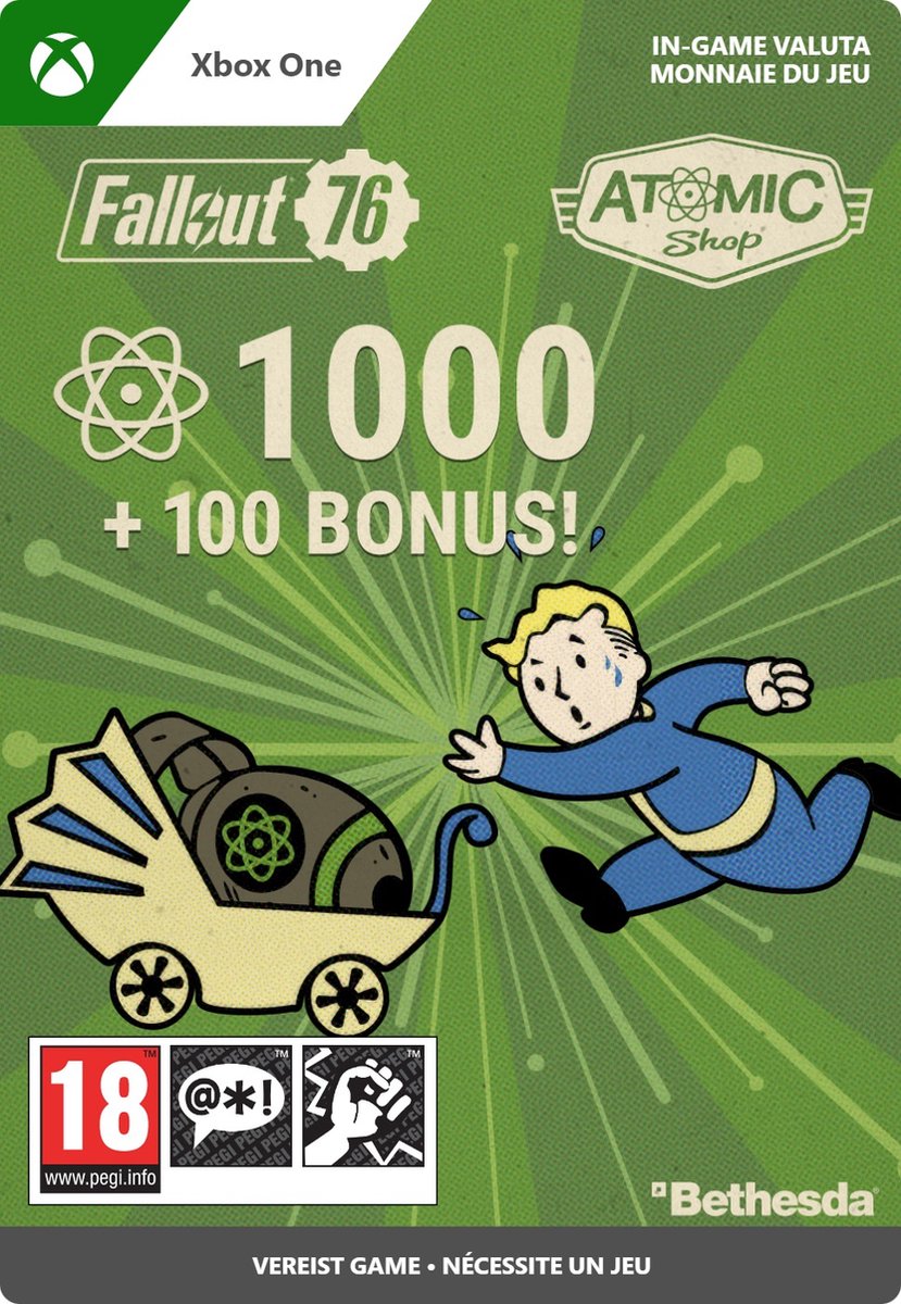 Fallout 76: 1000 (+100 Bonus) Atoms - Xbox One Download