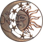 Ornament | zon | maan | sterren | metaal | XXL | 56cm