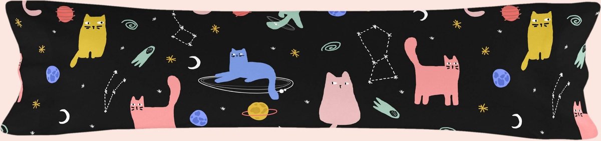 Kussensloop Cosmic Cats | Aware
