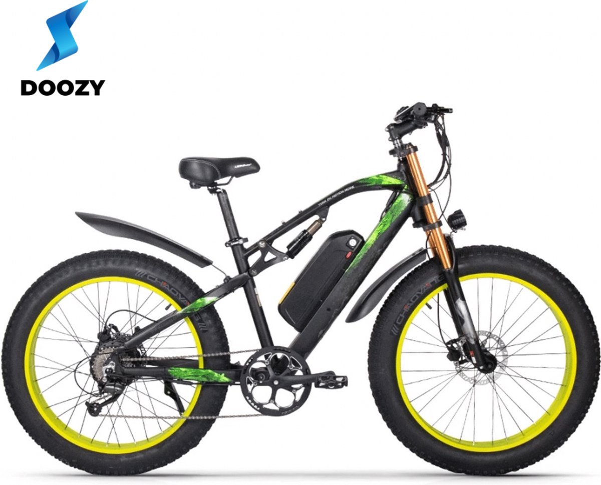 Elektrische Mountainbike - Elektrische Fatbike - 26Inch - 1000W - Shimano 9 Speed