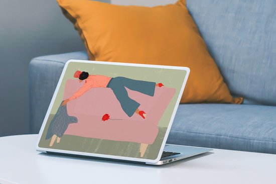 Sticker pour ordinateur portable - 13,3 pouces - Vintage - Femme - Design - 31x22,5 cm - Autocollants pour ordinateur portable - Skin pour ordinateur portable - Housse