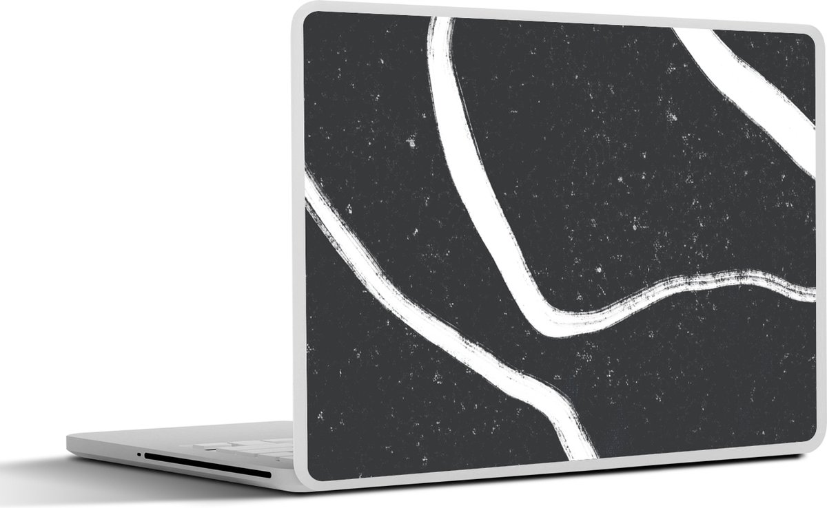 Laptop sticker - 10.1 inch - Lijn - Minimalisme - Design - 25x18cm - Laptopstickers - Laptop skin - Cover