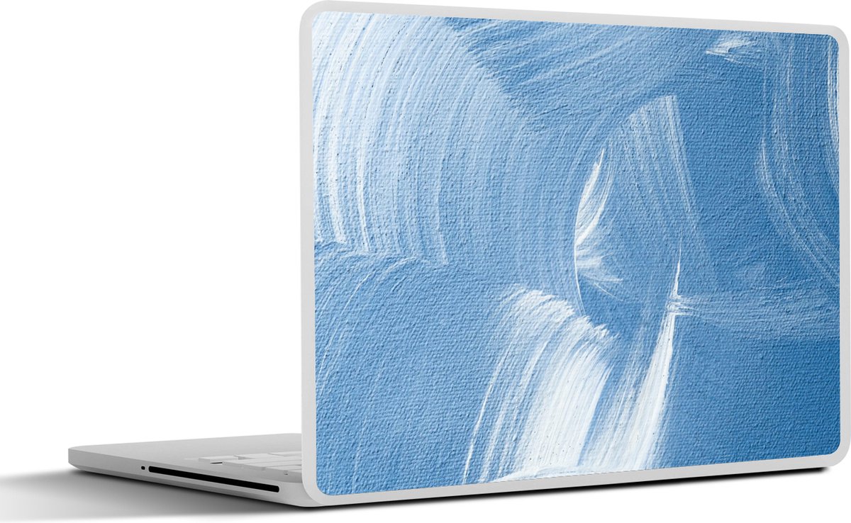 Laptop sticker - 12.3 inch - Acrylverf - Blauw - Design - 30x22cm - Laptopstickers - Laptop skin - Cover